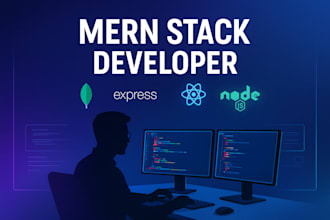 be full stack dev for website development, react node developer