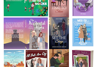 do illustrated book cover no ai