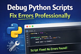 fix python bugs, errors, and debug your code fast