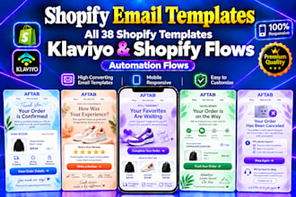 design custom, responsive shopify email templates and shopify email automations