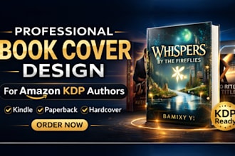 design a book cover for KDP, children book cover kindle and print book design