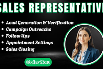 be sales representative sales closer sales agent linkedin outreach manager