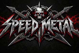 design a thrash metal band logo
