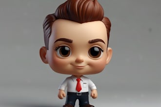 do 3d bobblehead action figure funko pop cartoon caricature toy and chibi model