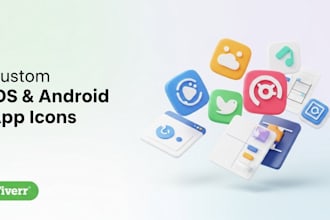 design a modern app icon for ios and android