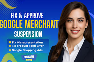 fix google merchant center suspension and misrepresentation