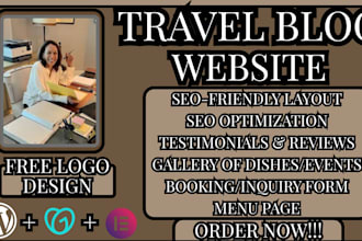 travel blog website design travel blogger site tourism website designer
