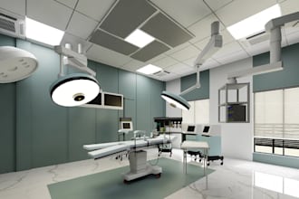 reinvent modern medical equipment,hospital layout,incubator,cgi clinic interior