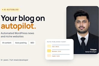 build an automated wordpress news website or ai autoblog