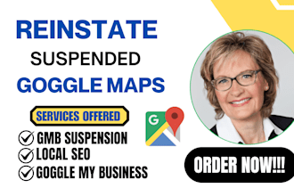 reinstate and fix suspended google my business profile, with gmb listing appeal
