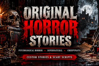 write original horror stories and scary scripts