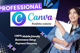 canva website design canva landing page website design canva mockup