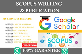 write and publish article writing on scopus and google scholar indexed journal