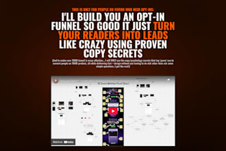 craft you a high converting opt in page by a human