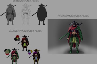 concept art, 3d, menu design, business card design