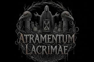 design a funeral doom logo