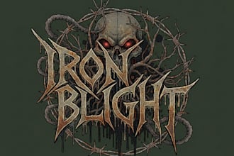 create a sludge metal logo