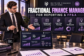 be your fractional finance manager for reporting and fpa