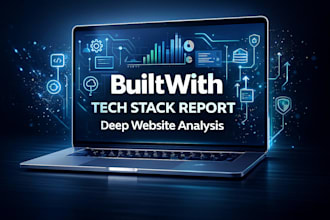 analyze any website and deliver a detailed builtwith tech stack report