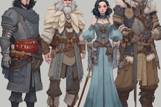 draw a fantasy sketchy illustration