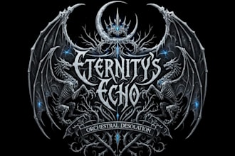 design a symphonic black metal logo