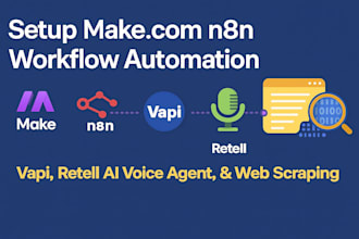 setup make com n8n workflow automation 4 vapi retell ai voice agent web scraping