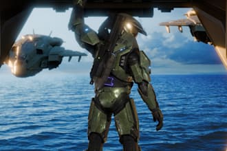 create a 3d halo render using blender