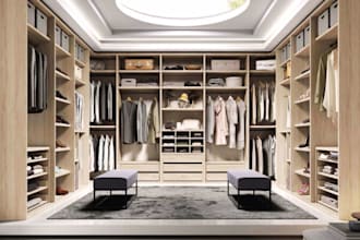 design 3d walk in closet, wardrobe layout, dressing room, reach in closet