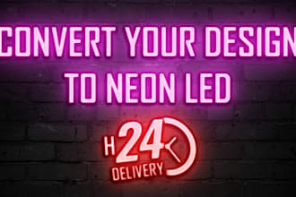give your design a neon glow effect with production file