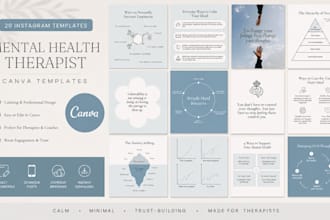 design self help ebooks, mental health workbooks, guided journals and worksheets