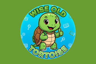 draw wonderful style tortoise mascot logo design for company