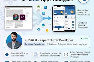 build custom flutter widgets and interactive UI prototypes