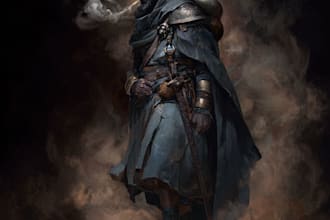 paint your dark fantasy dnd character illustration