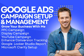 manage your shopify google ads adwords ppc search, display and pmax campaign