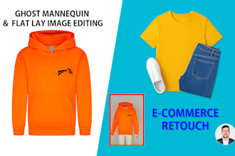 do ecommerce flat lay and ghost mannequin cloth image editing services