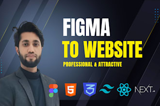 professional figma to react nextjs website development