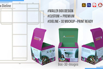 design professional mailer box, shipping box, and custom product packaging