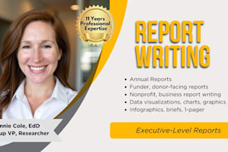 design annual report, white paper, 1 pager, infographic, data visualization