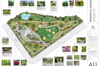 a harmonious landscape backyard design as a landscape architect