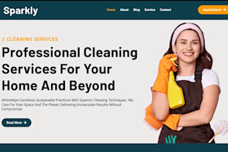 do professional wordpress cleaning service booking website
