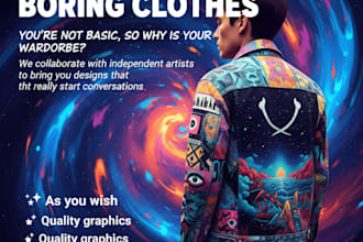 design professional ,trendy t shirts and custom merchandise