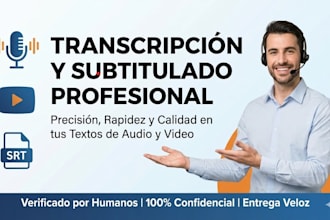 transcripcion y subtítulos para audio y video con precision