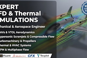 do cfd and thermal simulations using ansys fluent, cfx