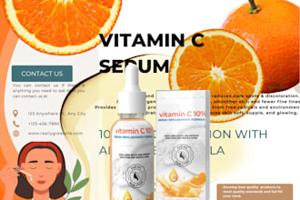 design a elegant label and broucher for your product