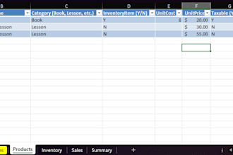 create an inventory and sales tracker in excel