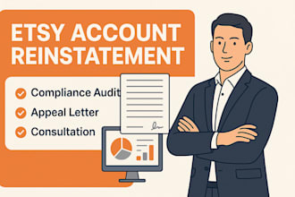 reinstate etsy accounts with a suspension appeal letter and compliance