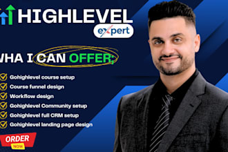 build ghl course sales funnel design and gohighlevel workflow setup