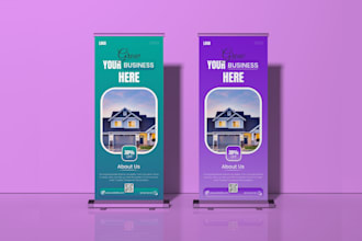 design a rollup advertising banner