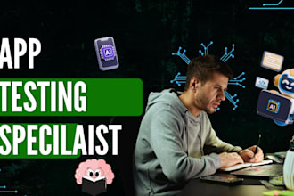 do app testing, website testing, mobile app testing, qa testing and usability