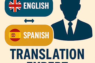 english and spanish translation expert